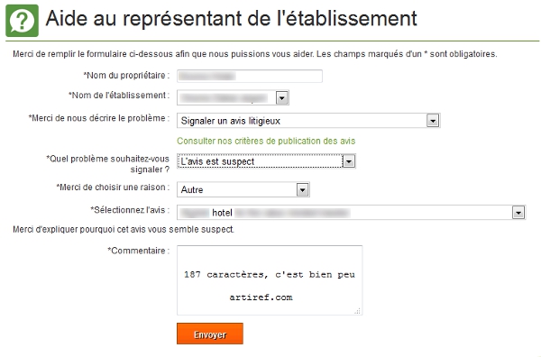 Avis tripadvisor suspect Avis tripadvisor suspect