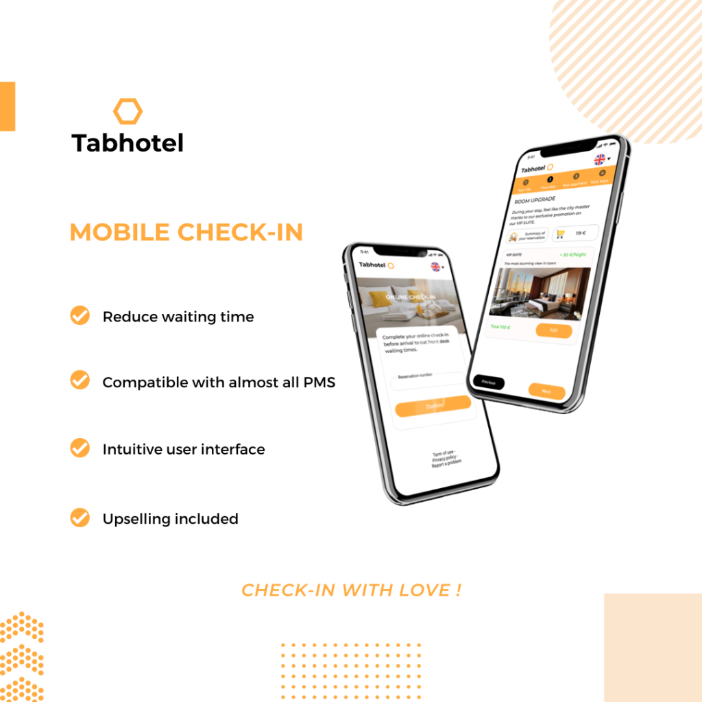 Tabhotel mobile check-in pour hôtels Tabhotel mobile check-in pour hôtels
