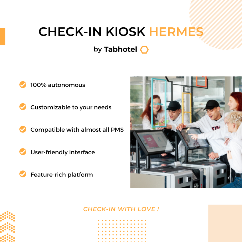 Borne de check-in Tabhotel pour les hôtels Borne de check-in Tabhotel pour les hôtels