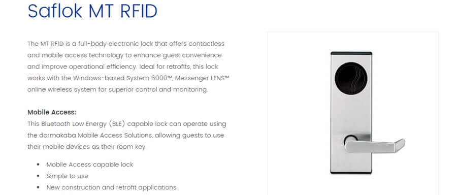 Dormakaba Saflok MT RFID