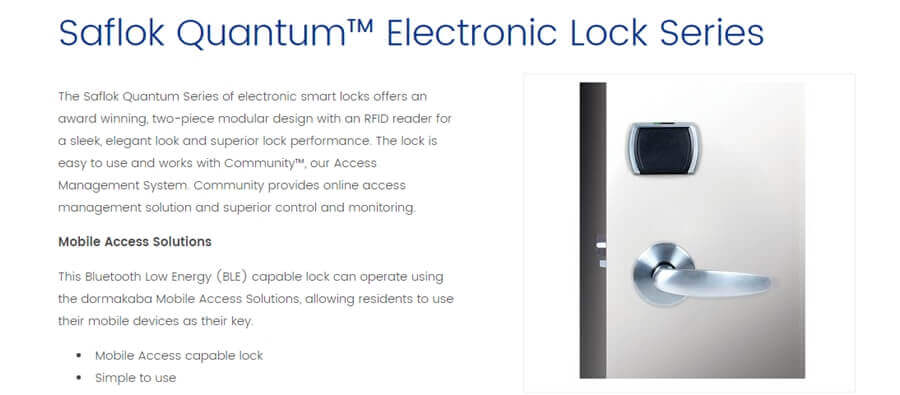 La RFID quantique Saflok