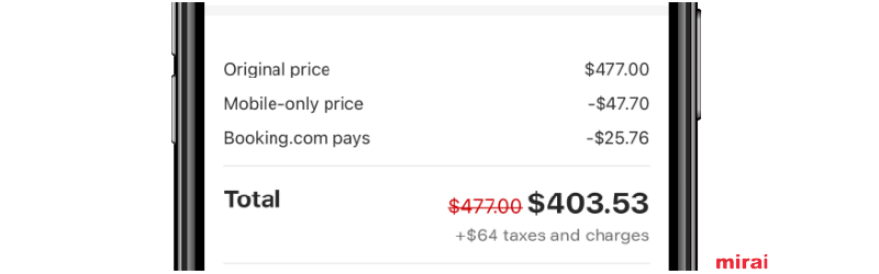 message final reservation modele merchant Booking mirai