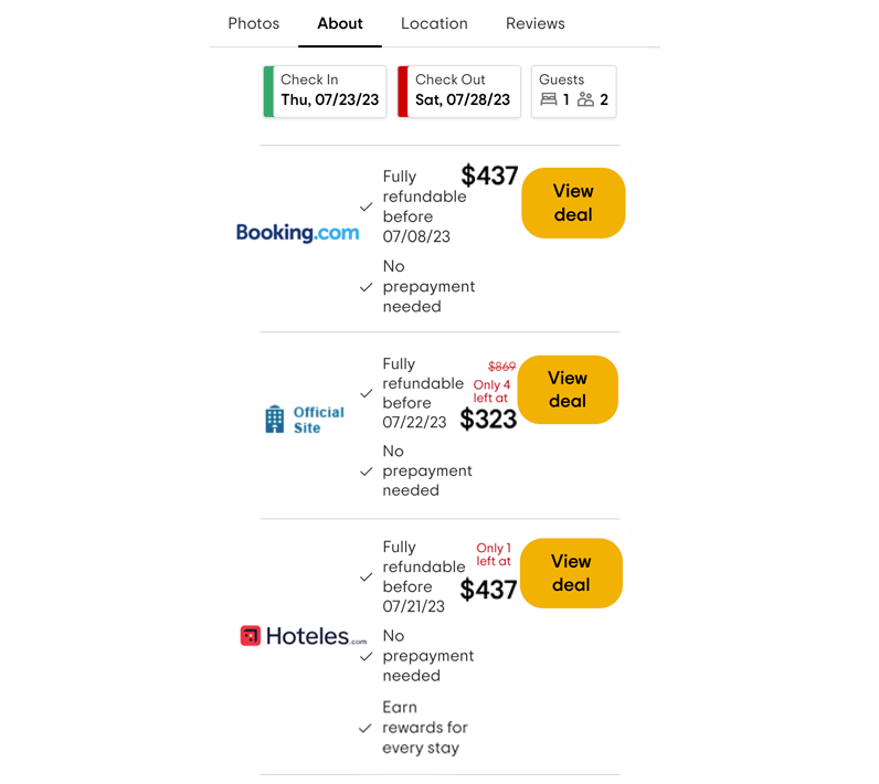 mirai affichage annonces tripadvisor