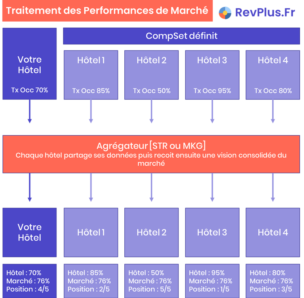 Traitement des performances de marché en hôtellerie avec MKG ou STR