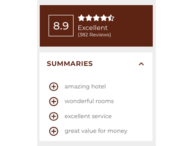 Summaries Widget mirai