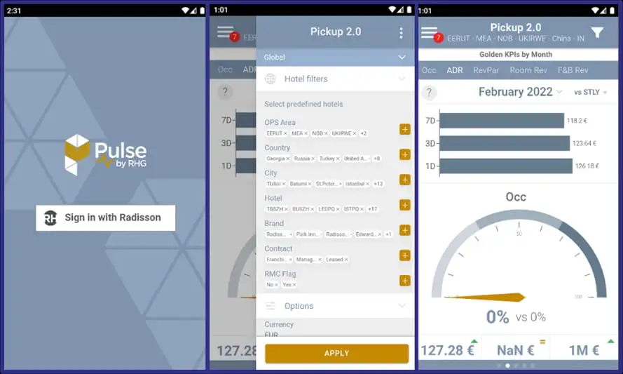 Outil Pulse Mobile de Radisson