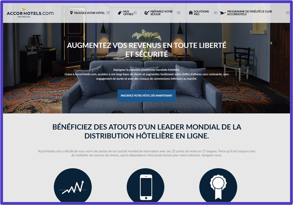 Plateforme Accorhotels.com
