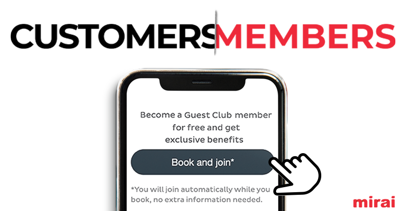 reserver et adherer programme fidelisation mirai