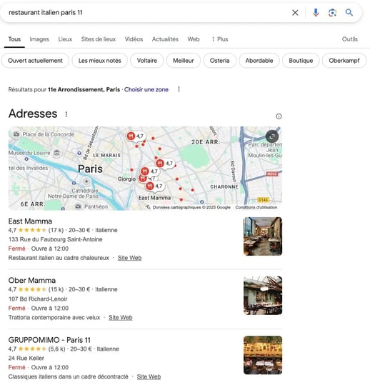 Google local pack