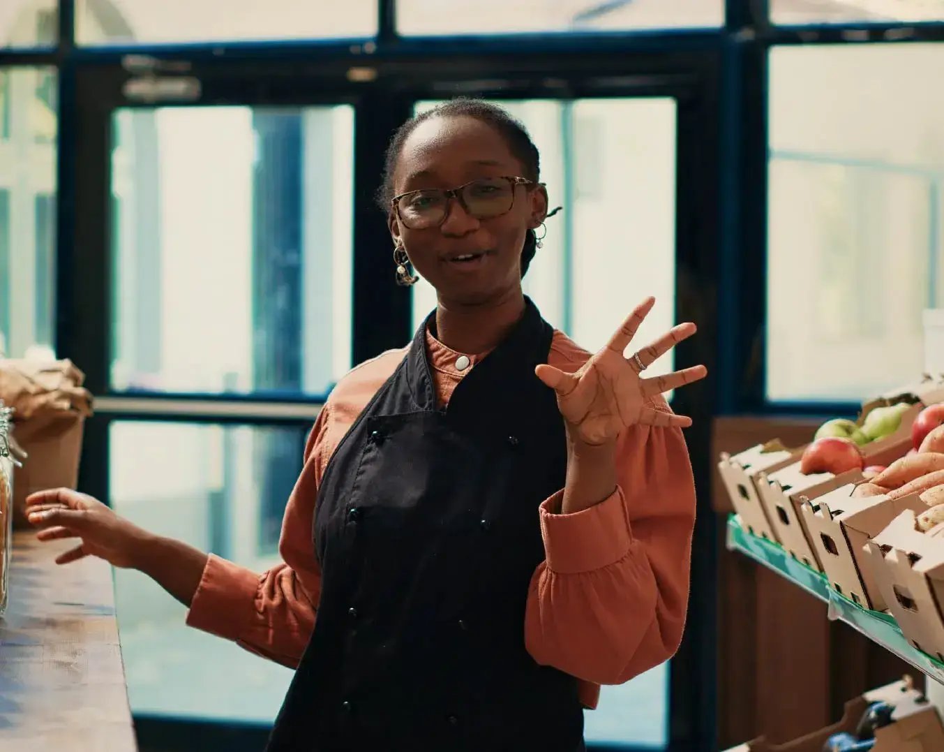 un responsable petit déjeuner