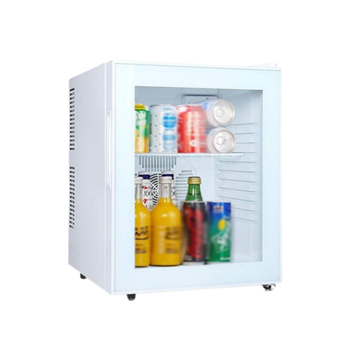 Minibar blanc à porte vitrée - 30 litres