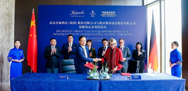 Asie | Kempinski étend son partenariat stratégique avec BTG Hotels pour développer son offre d’hôtellerie de luxe en Chine