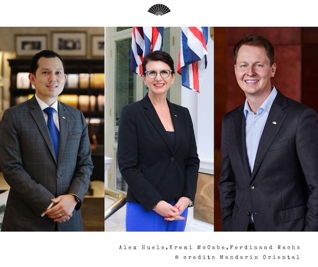 Monde | Mandarin Oriental : trois nominations/promotions au poste de Deputy General Manager