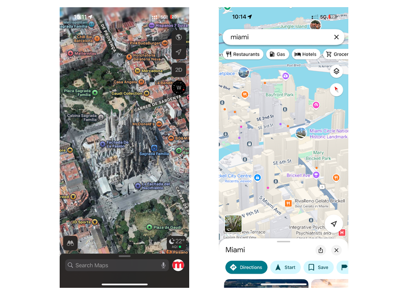 mirai moteur reservations 3D maps