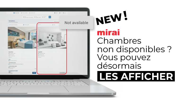 chambres non disponibles moteur reservations mirai