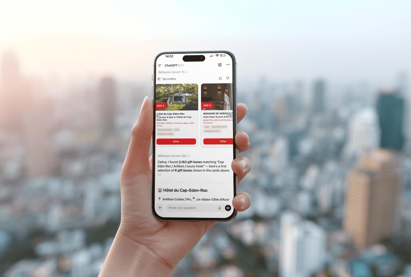 La première app de coffrets cadeaux dans ChatGPT est française !