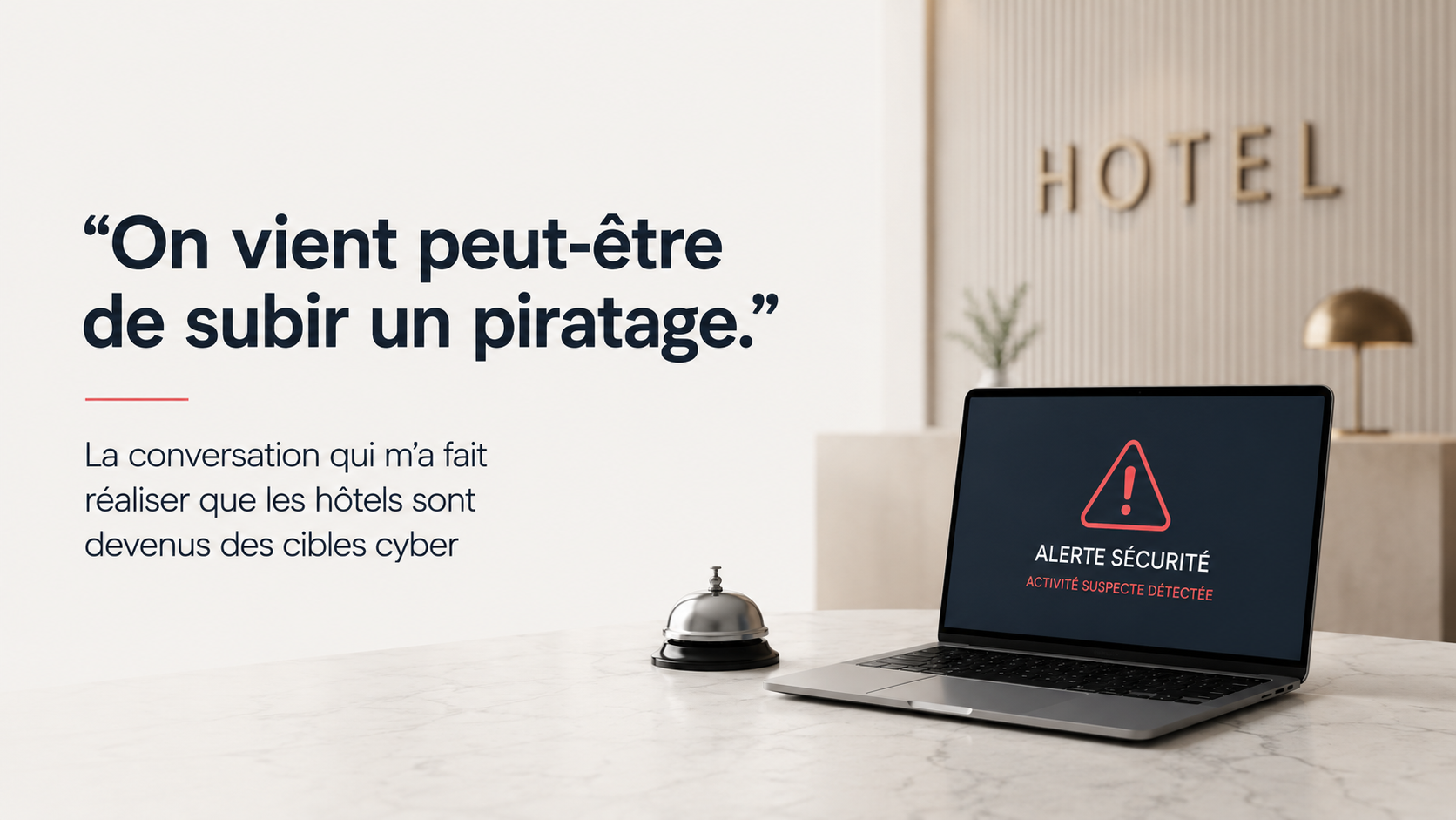“On vient peut-être de subir un piratage.” La conversation qui m’a fait réaliser que les hôtels sont devenus des cibles cyber