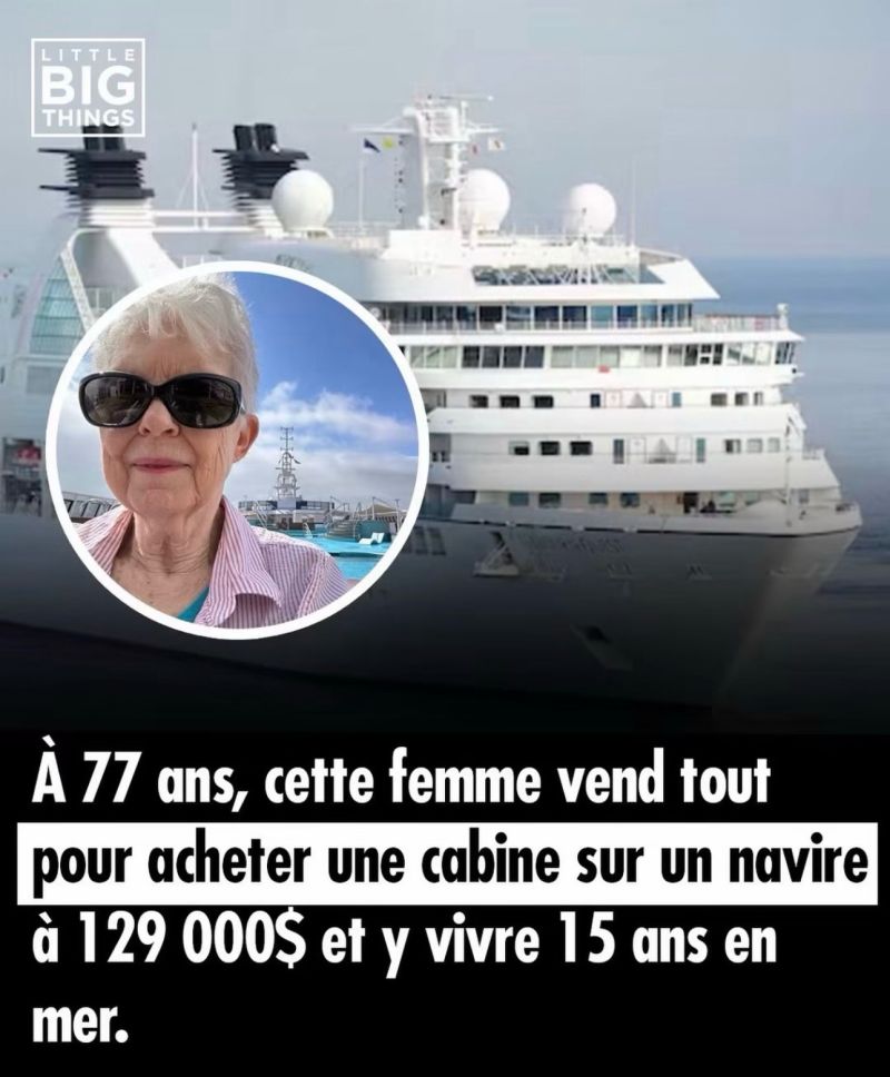 Sharon Lane, une Californienne de 77 ans, a utilisé toutes ses économies pour acheter une cabine à bord du Villa Vie Odyssey, un navire résidentiel qui circumnavigue le globe en continu. Le prix… | Andréa Bensaid | 44 comments