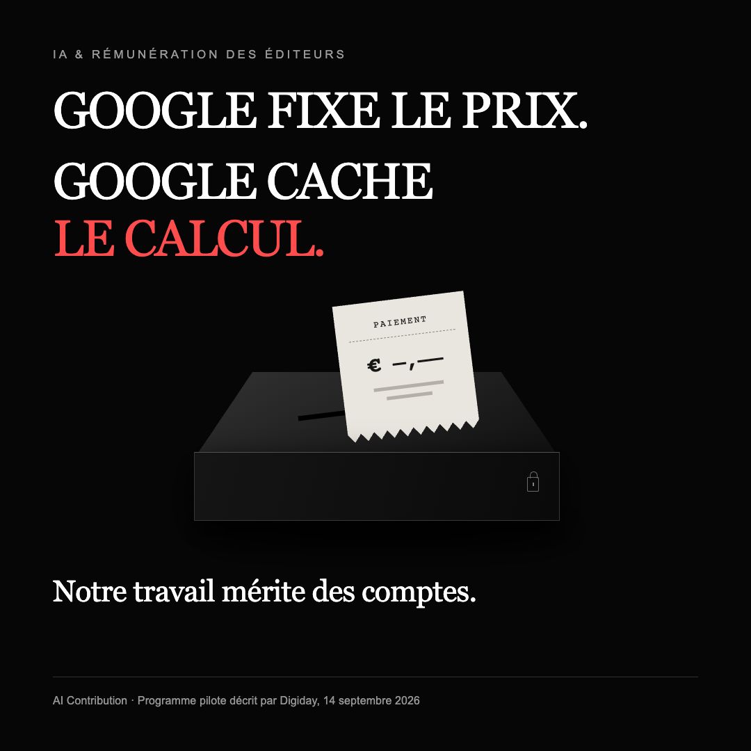 #google #ia #journalisme #droitsvoisins #presse | Fabrice Bazard