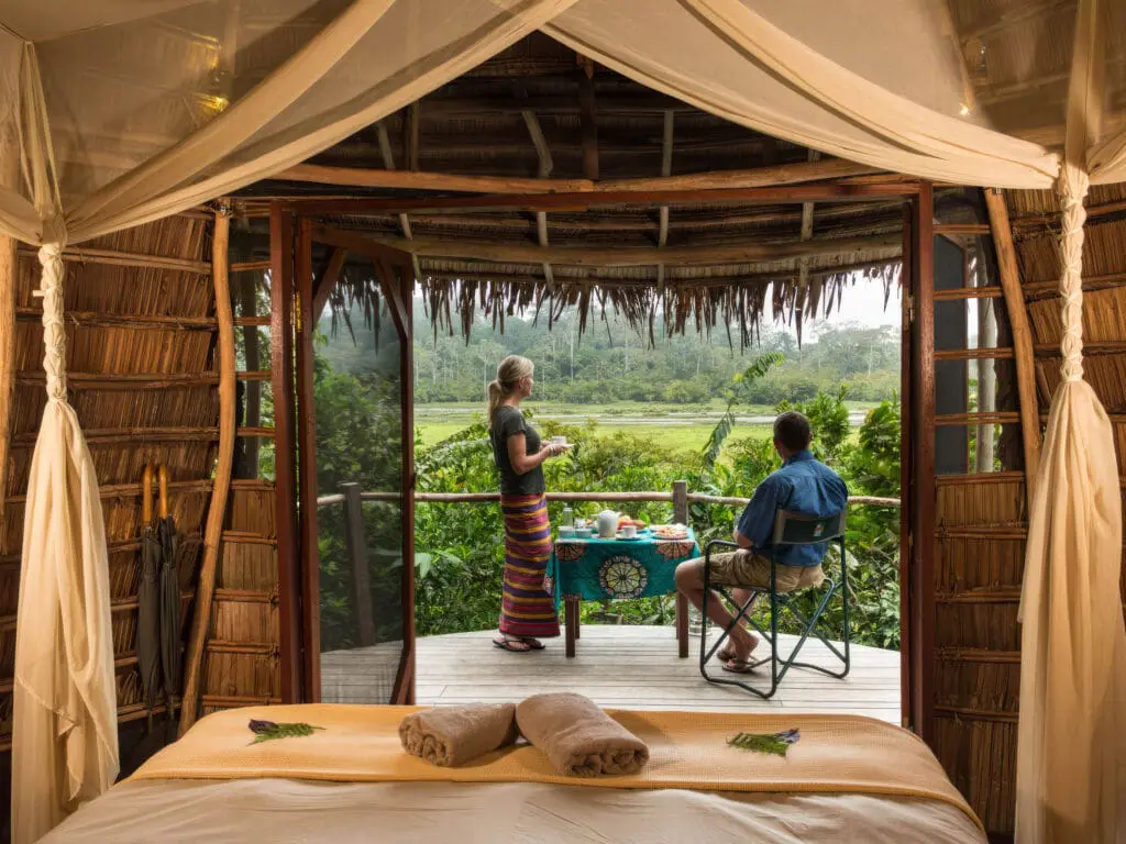 Kamba Africa propose un voyage itinérant avec trois lodges dans la réserve d'Odzala-Kokoua, Congo.