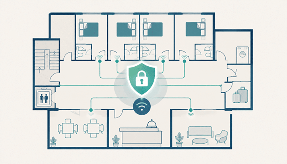 La cybersécurité des hôtels doit inclure la segmentation du réseau Wi-Fi et la sensibilisation du personnel pour protéger les données des clients.