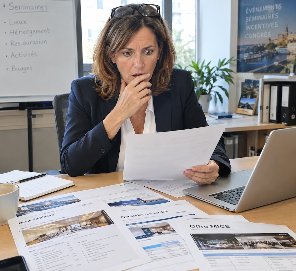 MICE : les devis tardifs ou incomplets font perdre des affaires, les organisateurs comparant 3 à 6 offres